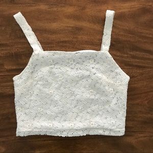 Lace bralette crop top